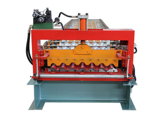 PLC Program Corrugated Roof Sheet Making Machine Automatic Producing With Hand Touch Screen