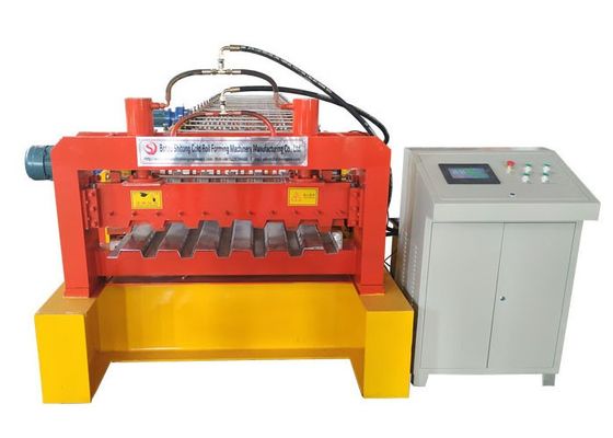 Steel Drive By Chain Floor Deck Roll Forming Machine Production 3KW-20.5KW