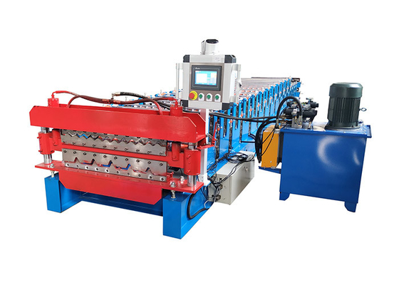 0.3-0.7mm Ppgi Roof Double Layer Sheet Roll Forming Machine