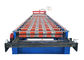 Color Paint Metal Roofing Sheet Making Machine With Double Cylinder Cutter